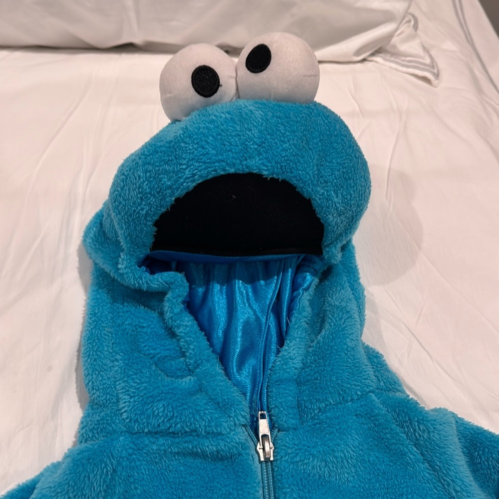 Toddler Fleece Cookie Monster 3t-4t